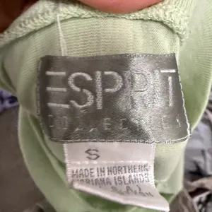 Vintage Esprit Light Green Long Sleeve Shirt. Size Small thumbnail 5