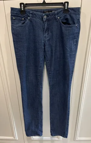 Prana Jeans Womens Size 10/30 Blue Kara Dark Wash Low Rise‎ Straight Leg Denim thumbnail 1