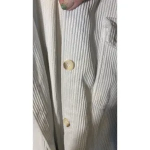 Ashley by 26 International Duster Shirt Jacket Long‎ Light Gray Corduroy Large thumbnail 4