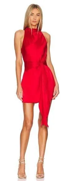 Amanda Uprichard x REVOLVE Sandrine Dress in Ruby NWOT thumbnail 1