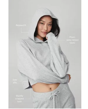 Alo Muse Hoodie Athletic Heather Grey S thumbnail 5