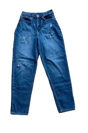 Divided Blue Distressed Jeans Women's thumbnail 1