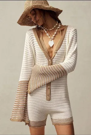 Swim suit cover Tan Size XXS thumbnail 1
