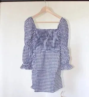 1HR SALE ⚡Reformation Zoya Linen Dress (April Check) thumbnail 3