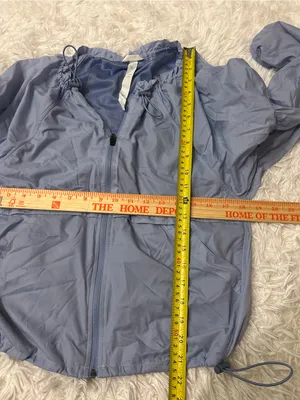 Stori woman’s light blue athletic full zip jacket windbreaker woman’s size 2 thumbnail 6