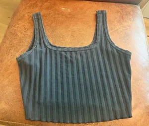 Aerie OFFLINE by Crop Top Black Tank thumbnail 1