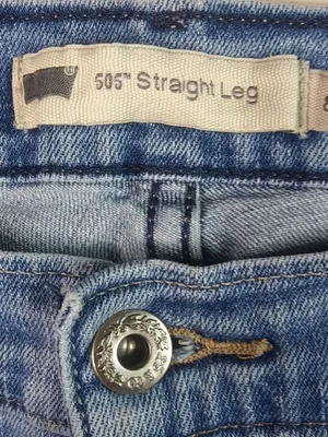 Levis 505 8 31 Medium Wash Jeans Shorts thumbnail 8