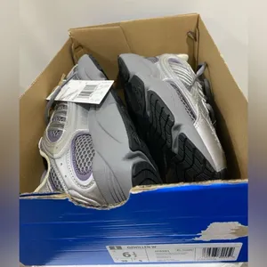 Adidas Ozmillen Sneakers Women 6.5 Gray Purple Y2K Chunky Dad Shoes NWT thumbnail 9