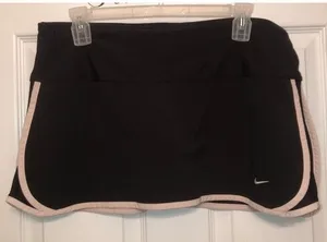 Nike Sz M Black Pink Fit Dry Skort Tennis Athletic thumbnail 1