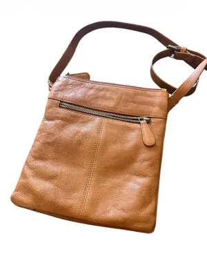 Oak & Tan Leather Crossbody Bag thumbnail 2