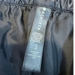 Athleta Calm Cool Pants XL Black Wide Leg Pull On Lounge Relaxed Fit thumbnail 4