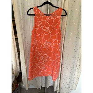 Kamea Designs Women's Hawaiian Mango ʻĀkulikuli Pockets Kawehi A-Line Dress L thumbnail 4