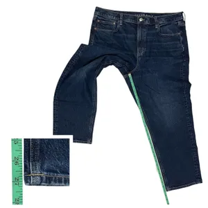 American Eagle Stretch Super High-Waisted Ankle Straight Jean - Dark Wash - 18 thumbnail 8