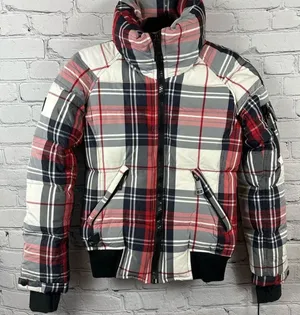 SAM. Freestyle Down Bomber Jacket Alpine Plaid Wind & Water Resistant XS NWT thumbnail 1