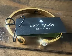 Brand New, Kate Spade “Spot the Spade Open Hinge Bangle Bracelet thumbnail 1