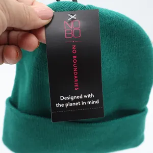 No Boundaries Green Alligator Flat Knit Cuffed Beanie Hat One Size New thumbnail 3