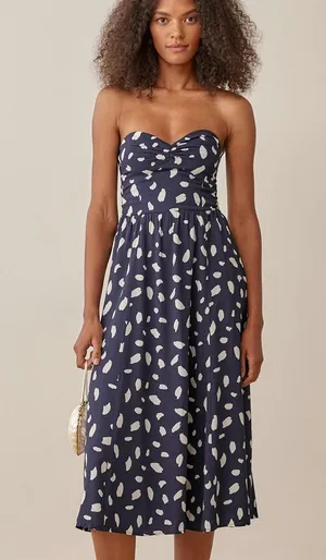 1HR SALE ⚡Reformation Aymeline Dress (Splatter) thumbnail 1