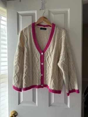 Bell Sleeve Sweater Tan Size S/M thumbnail 1