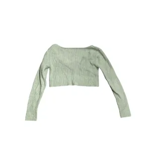 Cider Sage Green Ultra Cropped Button Knit Cardigan SZ S Slim Streetwear Y2K thumbnail 3