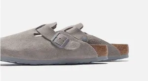 Birkenstock Boston Soft Stone Coin Suede thumbnail 3