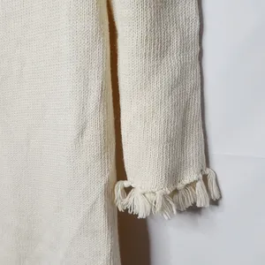 Long fringe open long sleeve sweater cardigan M thumbnail 4