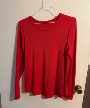 Red Ribbed Shirt thumbnail 1