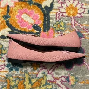VIVAIA Pointed-Toe Flats Ena 2.0 Pink Embroidered Horsebit Size EU 37, US 6.5 thumbnail 5