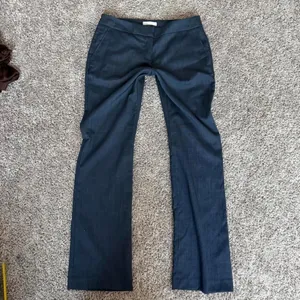 New York & Co Blue Wide Leg Pinstripe Trouser Pants thumbnail 2