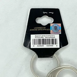 Bacon & Co Tennessee Volunteers Spinning Football Keychain Keyring thumbnail 6