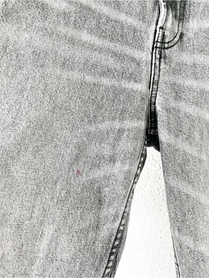 Zara Gray Wash Y2K Vintage Inspired High Rise Straight Leg Jeans thumbnail 5