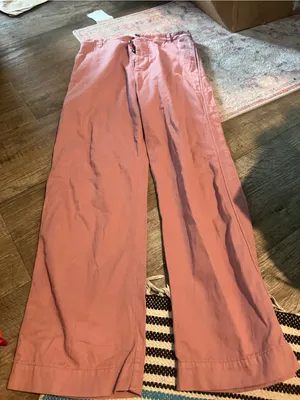 Xirena Wide Leg Pink Cotton Pants thumbnail 5