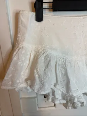 Et Clet White Cotton Eyelet Micro Mini Skort thumbnail 5