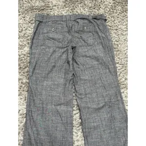 Converse One Star Women’s Gray Wide Leg Pants Cotton Belted Low Rise Size 4 thumbnail 6