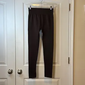 Chances R Women Cocoa Brown Seamless High‎ Waisted Ribbed L Waistband Leggings thumbnail 2