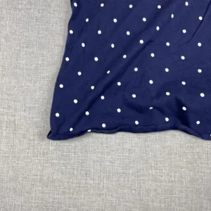 Old Navy Tank Top Womens XXL Blue Scoop Neck Sleeveless Polka Dot Tie Front thumbnail 11