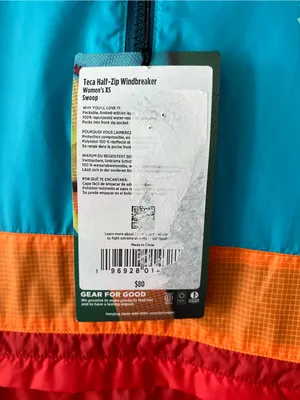 Cotopaxi Teca Half-Zip Windbreaker Blue Orange Size XS thumbnail 7
