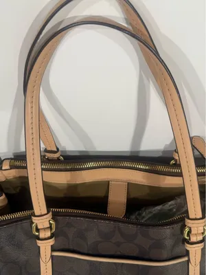 Coach Signature Payton Jordon Double Zip Signature Carryall Shoulder Tote Bag thumbnail 6