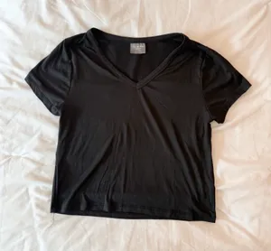 Olivia Rae New York Black V-Neck Top Size Small thumbnail 1