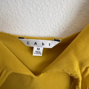 Cabi Mustard Yellow Double‎ Layer Chiffon Camisole Tie Front Tank Top M thumbnail 5