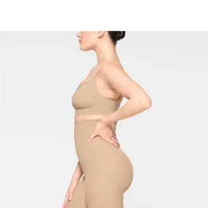 SKIMS Seamless Sculpt Mid Thigh Short compression nude sand shape wear NWOT Sz S thumbnail 7
