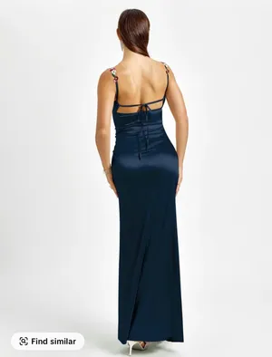 Blue long dress Size L thumbnail 2