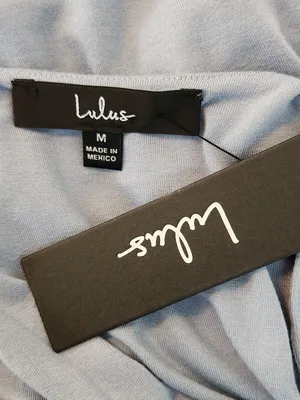 Lulus Blue Sleeveless V-Neck Cropped Tank Top Size Medium NWT thumbnail 7