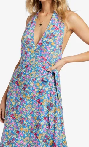 Billabong Floral Halter Maxi Dress thumbnail 1