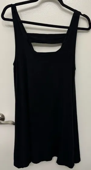 EUC Garage Black Mini Dress | Casual FlowyGoing Out Dress thumbnail 1