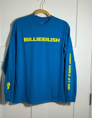 Medium Billie Eilish Don't Smile at Me Long Sleeve Shirt thumbnail 1