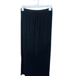 French Laundry Black Maxi Skirt‎ with Slit Stretch Career Casual Size M thumbnail 2