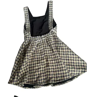 BCBGMAXAZRIA Unbranded Houndstooth Pinafore Dress SIZE M thumbnail 1