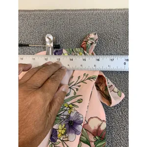 Topshop Floral NWT Maxi Skirt Womens 10 Pink NEW Tall Handkerchief HemTie Waist thumbnail 5