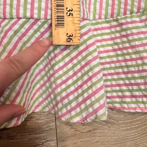 Draper James RSVP‎ Striped Puff Sleeve Wrap Dress Size Medium M Pink thumbnail 8