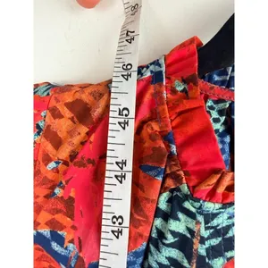 Ulla Johnson Ottilie Hypnotic Flamingo Cotton Midi Dress Puff Sleeve Coral Sz 0 thumbnail 7